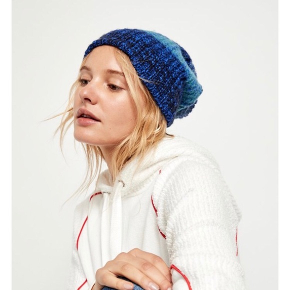 Free People Cozy In Stripes Beanie Hat - Picture 1 of 7